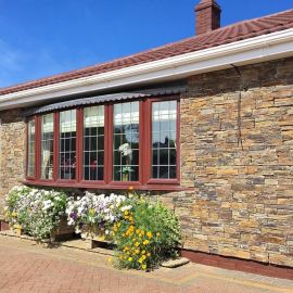 Rustic ZClad stone cladding on bungalow exterior wall